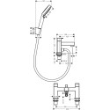 Смеситель Hansgrohe Vernis Shape 71462000 на борт ванны, хром