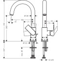 Смеситель Hansgrohe Vernis Shape 71564000 для раковины, хром