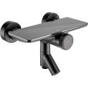 Смеситель IDDIS Shelfy SHEBLBTi02WA для ванны с душем, черный