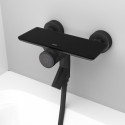 Смеситель IDDIS Shelfy SHEBLBTi02WA для ванны с душем, черный