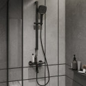 Смеситель IDDIS Shelfy SHEBLBTi02WA для ванны с душем, черный