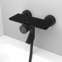 Смеситель IDDIS Shelfy SHEBLBTi02WA для ванны с душем, черный