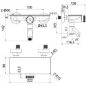 Смеситель IDDIS Shelfy SHESBBTi02WA для ванны с душем, хром