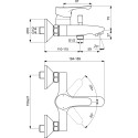 Смеситель Ideal Standard Dot 2.0 BC326AA для ванны с душем