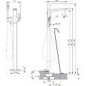 Смеситель Ideal Standard Melange A6120AA напольный