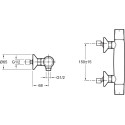 Смеситель Jacob Delafon Elevation E18877-CP для душа