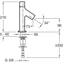 Смеситель Jacob Delafon Talan E10378RU-CP для раковины