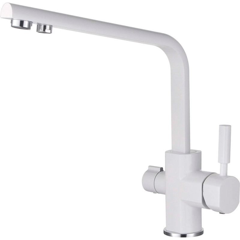 Смеситель Kaiser Decor 40144-10 для кухонной мойки, белый