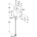Смеситель Kludi Bozz 382720576 для раковины
