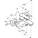 Смеситель Kludi Objekta 326530575 для ванны с душем