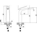 Смеситель Lemark Melange LM4909CW для раковины