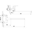 Смеситель Lemark Pramen LM3317C универсальный + душевая штанга