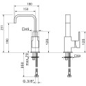 Смеситель Migliore Kvant ML.KVT-2714.CR для раковины