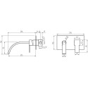 Смеситель Migliore Kvant ML.KVT-2746 Cr С ВНУТРЕННЕЙ ЧАСТЬЮ, для раковины