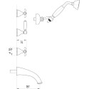 Смеситель Migliore Princeton Plus ML.PRP-8018.CR С ВНУТРЕННЕЙ ЧАСТЬЮ