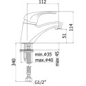 Смеситель Paffoni Nettuno Due ND071CR для раковины