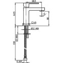 Смеситель Paini Dax-R 84CR205RSKM для раковины