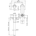 Смеситель Paini Nove 09CR208P для раковины, С ВНУТРЕННЕЙ ЧАСТЬЮ