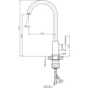 Смеситель Raiber R0040 для кухонной мойки