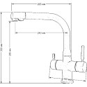 Смеситель Seaman Barcelone SSL-5383 Snow для кухонной мойки
