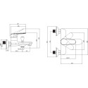 Смеситель Villeroy & Boch O.novo Start TVT10550111061 для ванны с душем