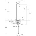 Смеситель VitrA Q Line A40798EXP для раковины