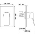 Смеситель Wasserkraft Exter 1651 С ВНУТРЕННЕЙ ЧАСТЬЮ, для душа