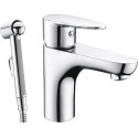 Смеситель Wasserkraft Leine 3508 для раковины с гигиеническим душем