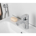 Смеситель Wasserkraft Leine 3508 для раковины с гигиеническим душем