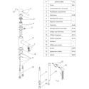 Смеситель Wasserkraft Main 4108 для раковины с гигиеническим душем