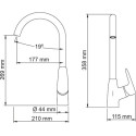 Смеситель Wasserkraft Vils 5607 для кухонной мойки
