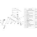 Смеситель Wasserkraft Wern 4201 для ванны с душем, матовый хром
