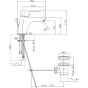 Смеситель Webert Sax Evolution SE830102560 для раковины, чёрный