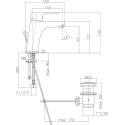 Смеситель Webert Sax Evolution SE833102560 для раковины, черный