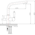 Смеситель Zorg Sanitary ZR 313 YF-33 SATIN для кухонной мойки