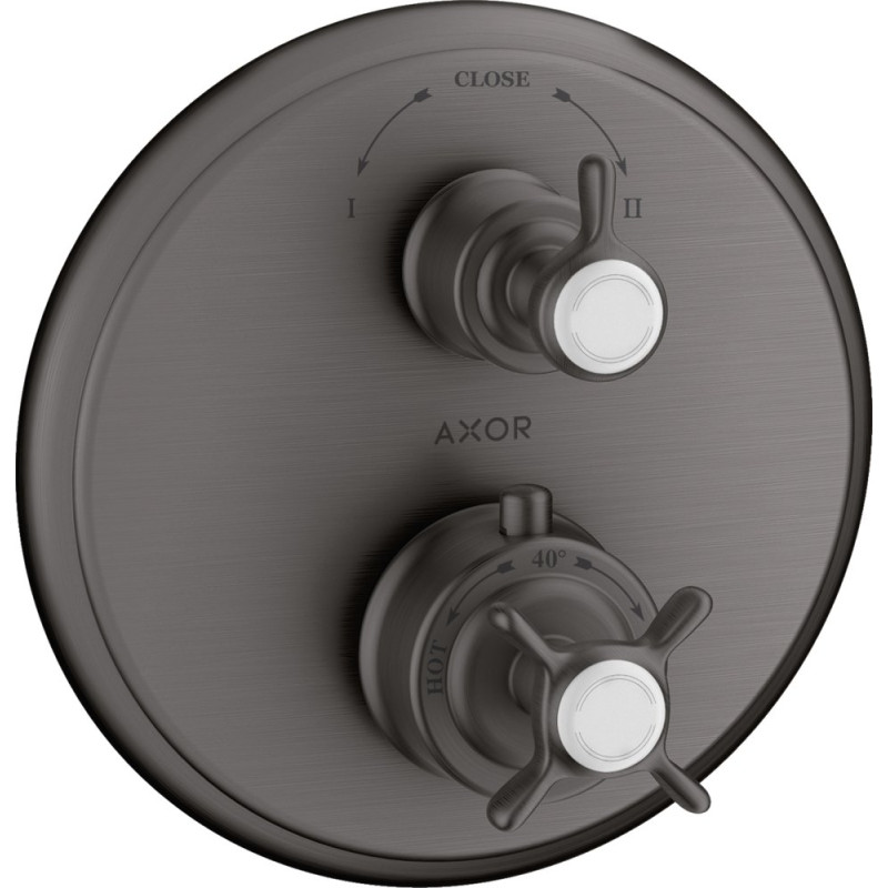 Термостат Axor Montreux 16820340 для ванны с душем, шлифованный черный