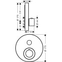 Термостат Axor ShowerSelect 36722000 для душа, хром