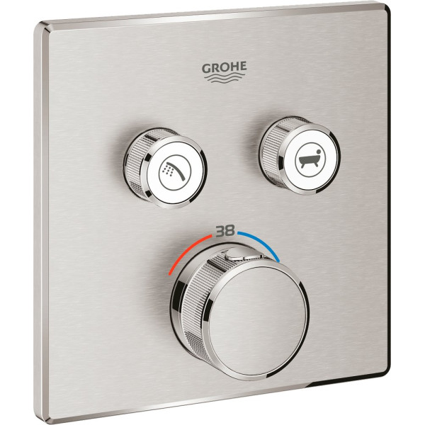 Термостат Grohe Grohtherm SmartControl 29124DC0 для ванны с душем, суперсталь