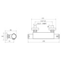 Термостат Ravak Termo 200 TE 072.00/150 для душа