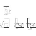 Унитаз-компакт Bien Neptun NPKD06301VE0W5SZ0 с функцией биде,  встроенным смесителем