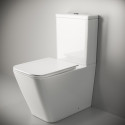 Унитаз-компакт Ceramica Nova Cubic CN1803 с микролифтом, безободковый