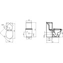 Унитаз-компакт Ideal Standard Connect Arc E803601 угловой