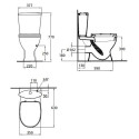 Унитаз-компакт Ideal Standard Oceane Junior W909001 с микролифтом