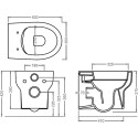 Унитаз подвесной ArtCeram Smarty 2.0 SMV001 безободковый