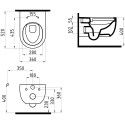 Унитаз подвесной Bien Vokha MDKA052N1VP1B7000 безободковый, с функцией биде, черный матовый