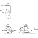 Унитаз подвесной Jacob Delafon Odeon E1195 для людей с ограниченными возможностями + держатель туалетной бумаги