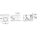 Унитаз подвесной Villeroy & Boch Subway 6604 1001 укороченный, alpin