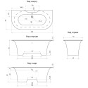 Ванна из искусственного камня Цвет и Стиль Даллас 170х80