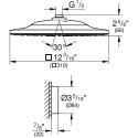 Верхний душ Grohe Rainshower 310 SmartConnect 26643000 с пультом дистанционного управления