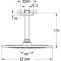 Верхний душ Grohe Rainshower F-Series 10″ 26071000 хром